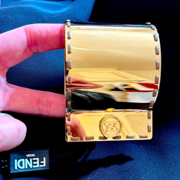 Fendi Accessories - Fendi goldtone, metal cuff